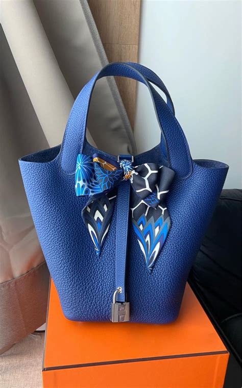 hermes picotin 18 blue